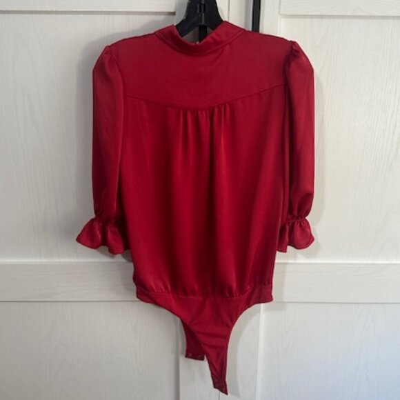 RAMY BROOK DINA BODYSUIT RUBY RED NWT - Picture 2 of 2